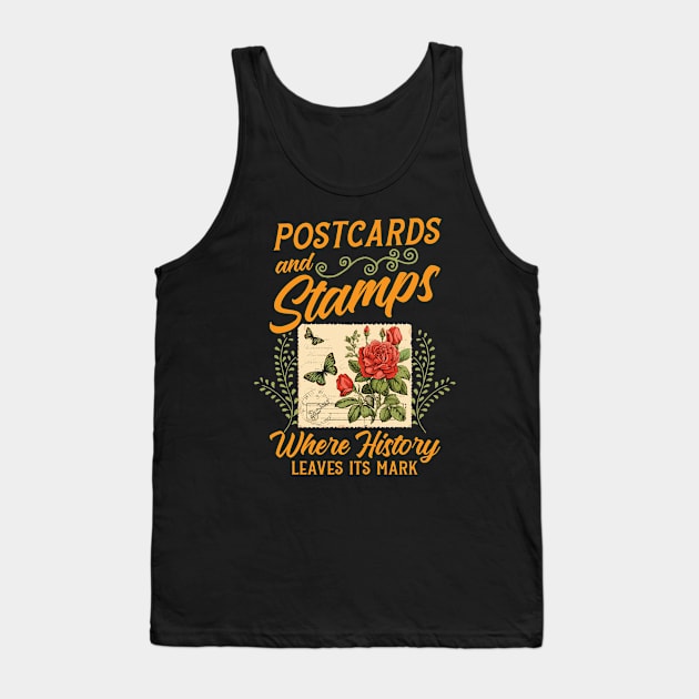 Postcard & stamps Tank Top by savariya